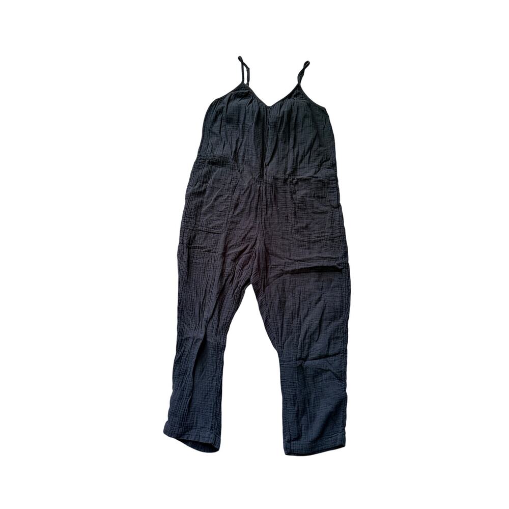 Universal Thread S Black Gauze Jumpsuit Boho - Picture 3 of 5